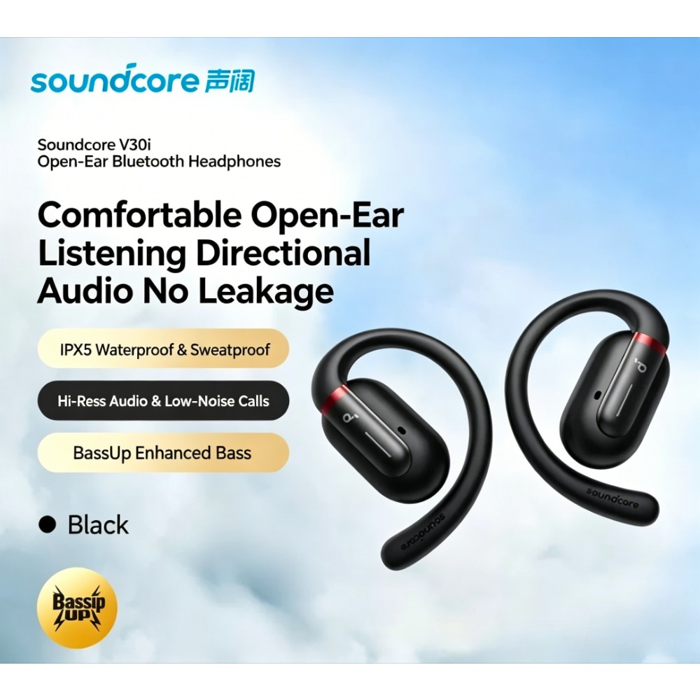 Anker Speaker Soundcore Boom 2 - Soundcore By Anker V30i A3873 Open-Ear